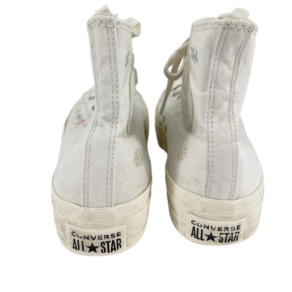 Converse Chuck Taylor All Star Lift Platform Embroidered Floral Women's Size 9.5 - Picture 6 of 9